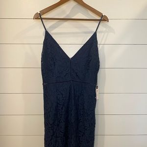Blue cocktail dress